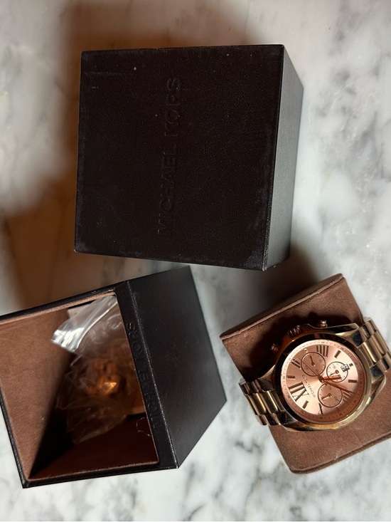 Michael Kors Rose Gold-Tone Chronograph Bracelet Watch main image 6